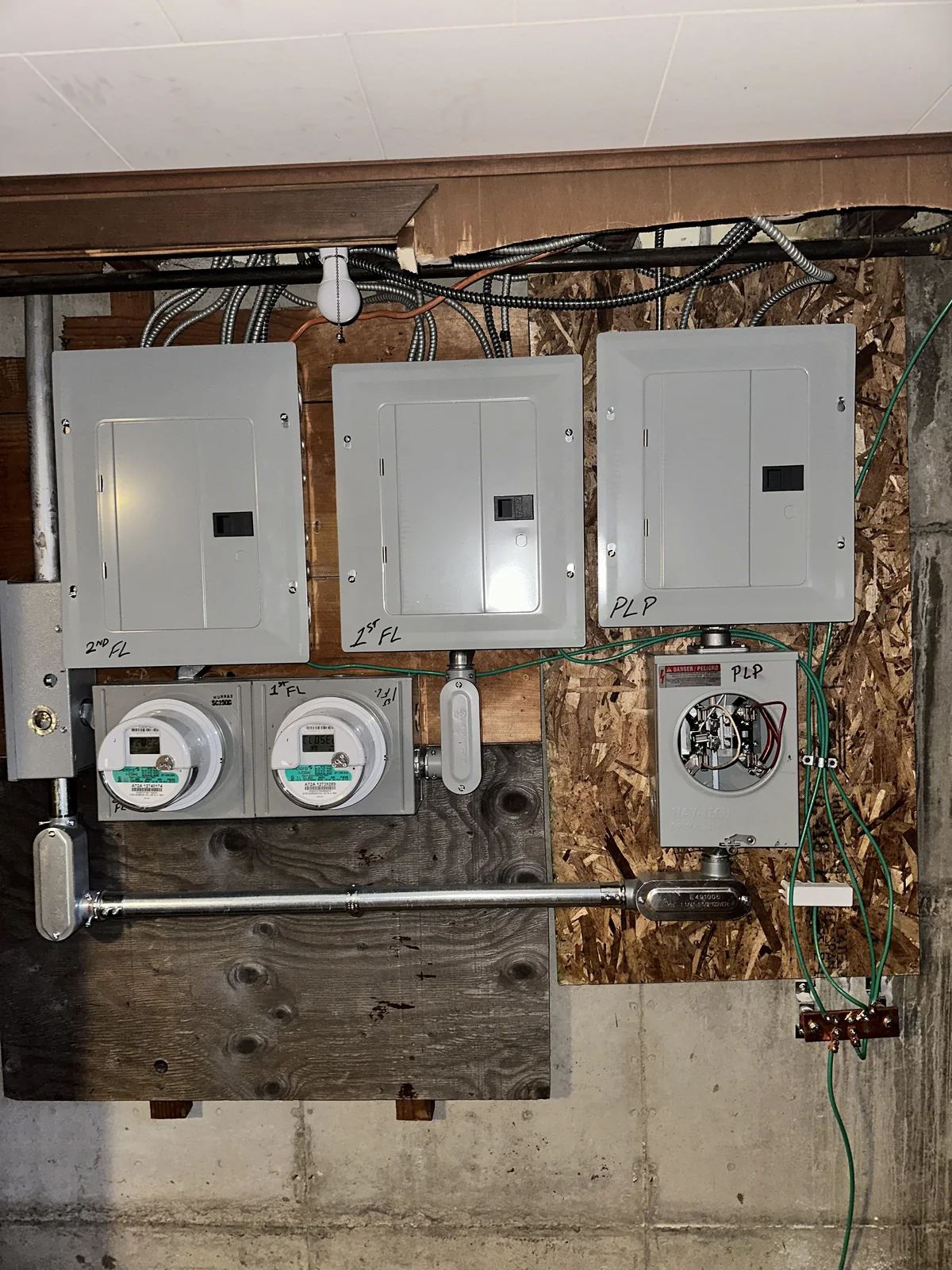 Example of finished panel and meter-room layout Finished panel and meter-room layout in Brooklyn, New York